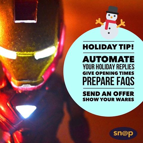 Automate online holiday messages