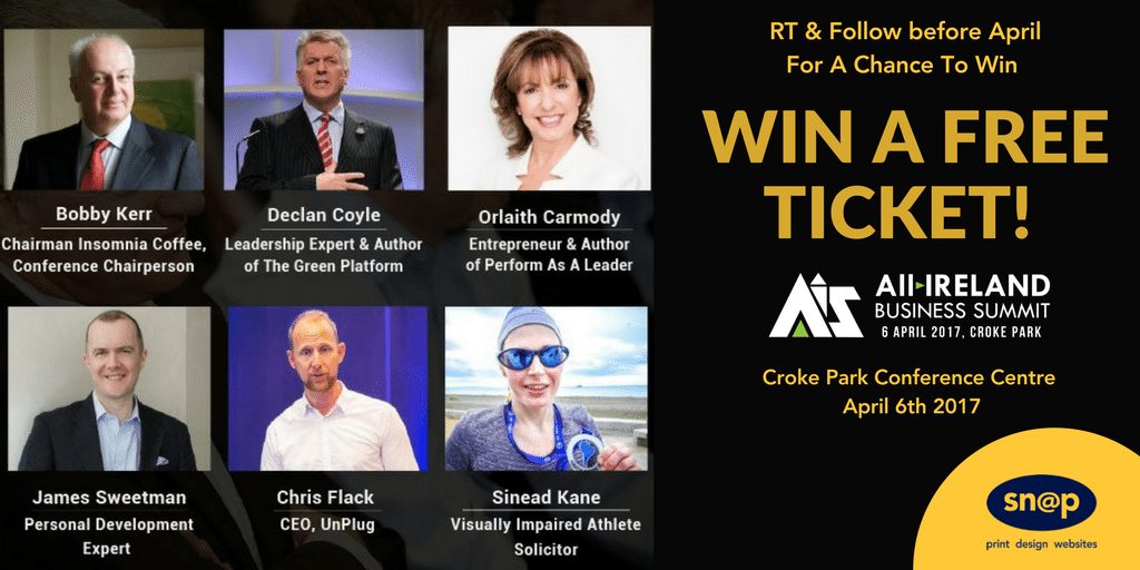 Win Tickets to the ALL IRELAND SUMMIT April 6th 2017