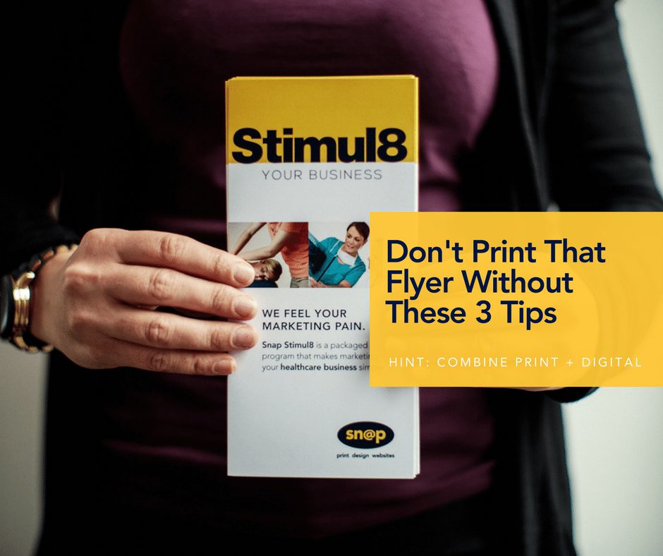 combine the power of print digital 3 ways snap ireland snap on christmas flyer