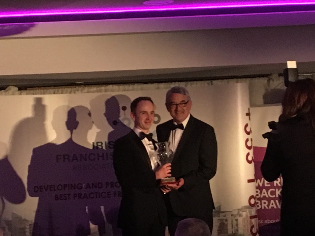 CEO David McGarry Gives Franchise award 