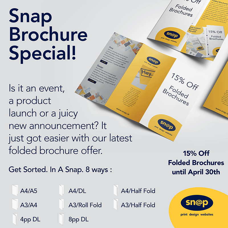 snap folded brochure special 15 off selected styles snap snap flyer